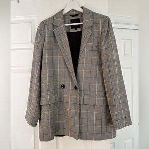 Madewell plaid blazer